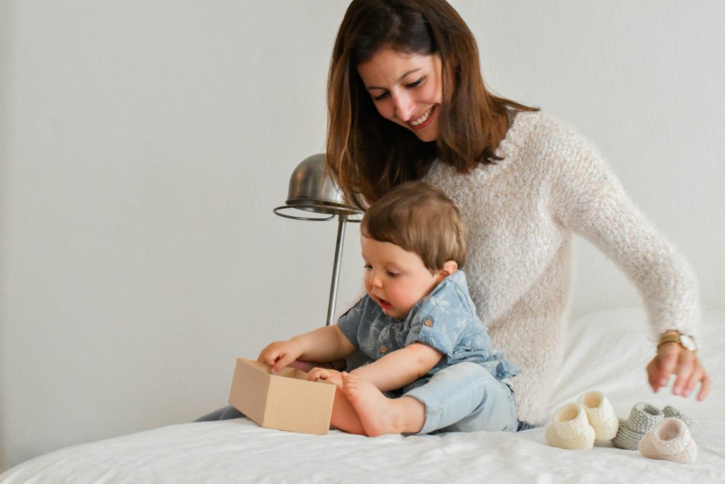 Florence, co-fondatrice de Jacotte Tricote, maman de Léopold