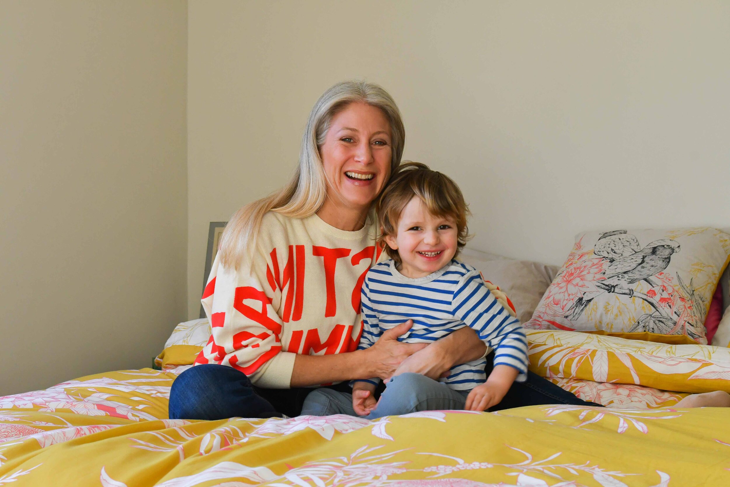 Feliz maman pour la première fois à 46 ans!