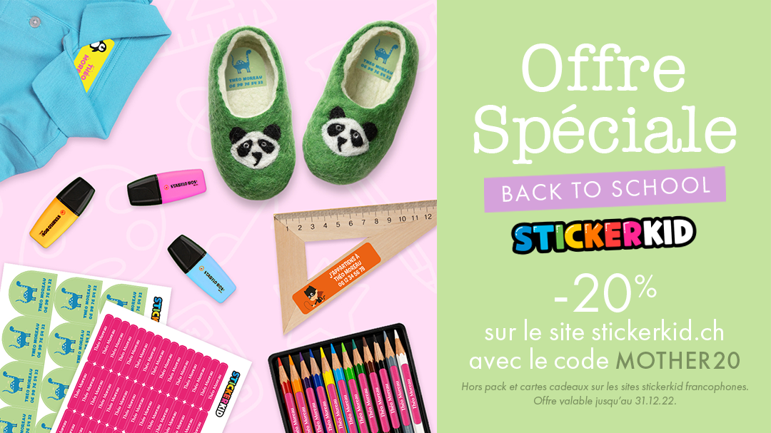 Offre pour la rentrée Stickerkid