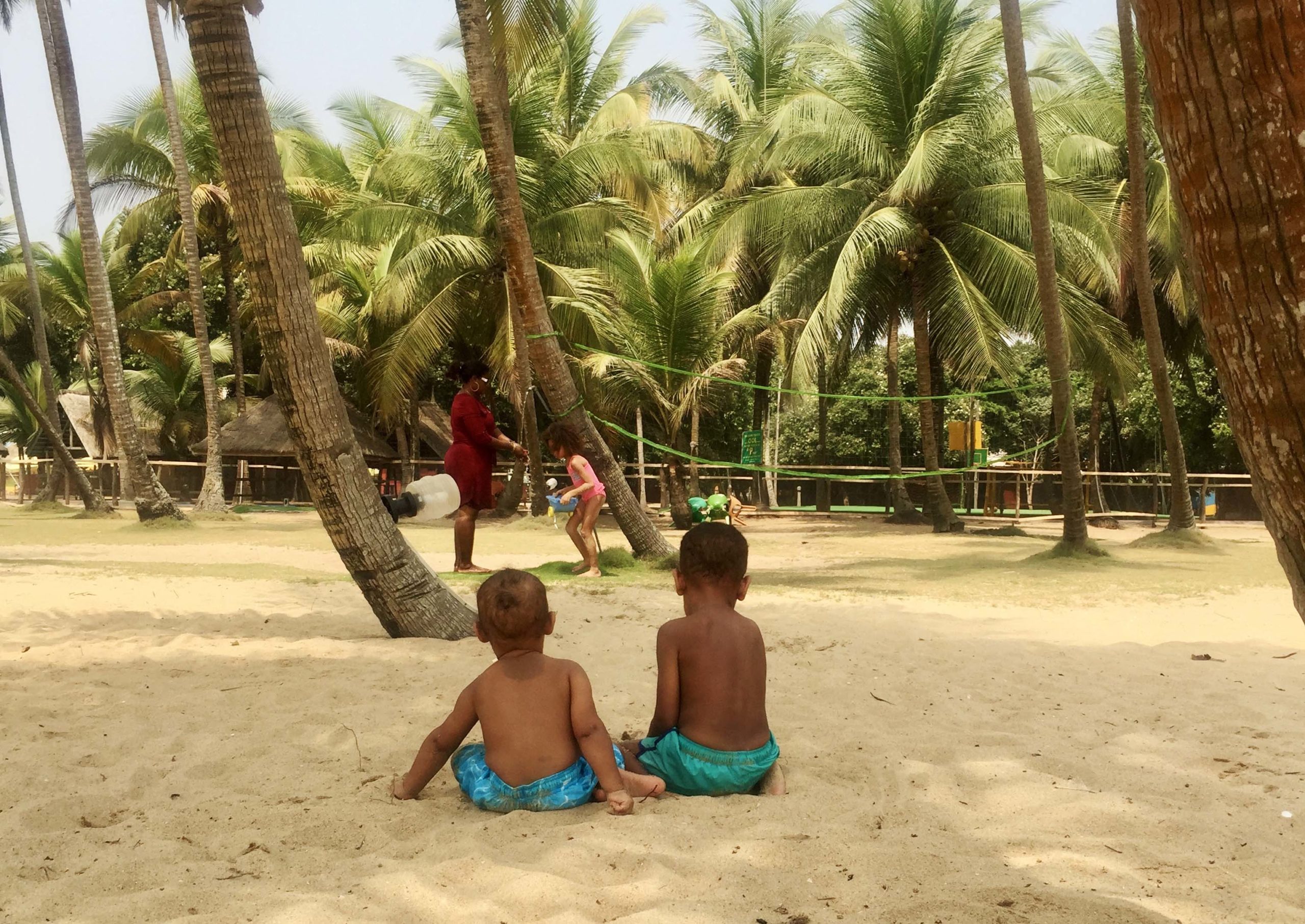 Kids at Beach in Nigeria